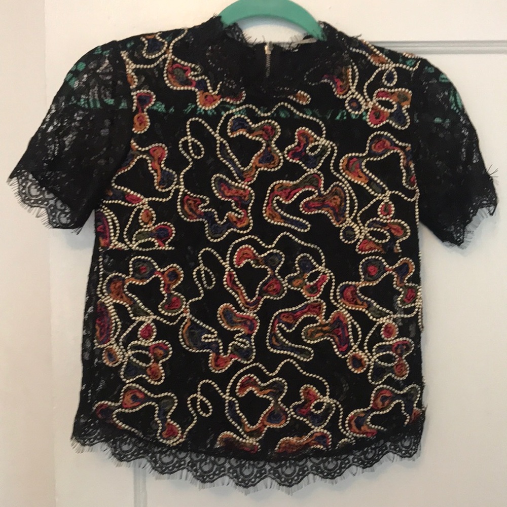 Zara detailed lace blouse - BRAND NEW